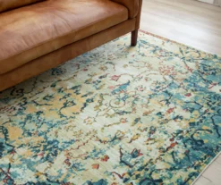 Essa Blue & Beige Ornamental Area Rug, (5' X 8') -Carpet Promotion 810600892 A0 4