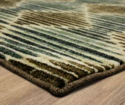 Nojus Brown & Gray Stripe Geometric Area Rug, (5' X 8') -Carpet Promotion 810600894 A8 1