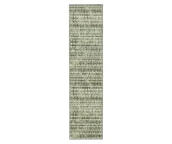 Circos Black & Gray Geo Stripe Area Rug, (2' X 8')