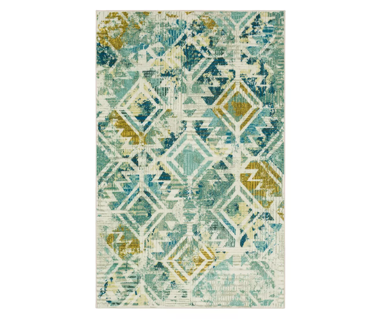 Mohawk Home Danae Teal Area Rug 3 Mohawk Home Danae Teal Area Rug - Image 3