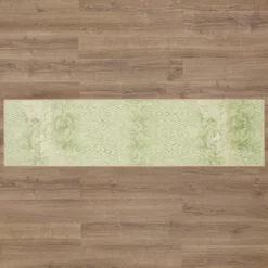 Maisie Cream & Green Geometric Area Rug, (2.5' X 10') -Carpet Promotion 810600909 A0 2