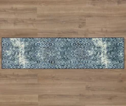Maisie Navy & White Geometric Area Rug, (2' X 8') -Carpet Promotion 810600918 A0 2