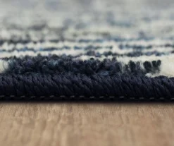 Maisie Navy & White Geometric Area Rug, (2.5' X 6') -Carpet Promotion 810600921 A8 4