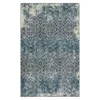 Maisie Navy & White Geometric Area Rug, (4' X 6')