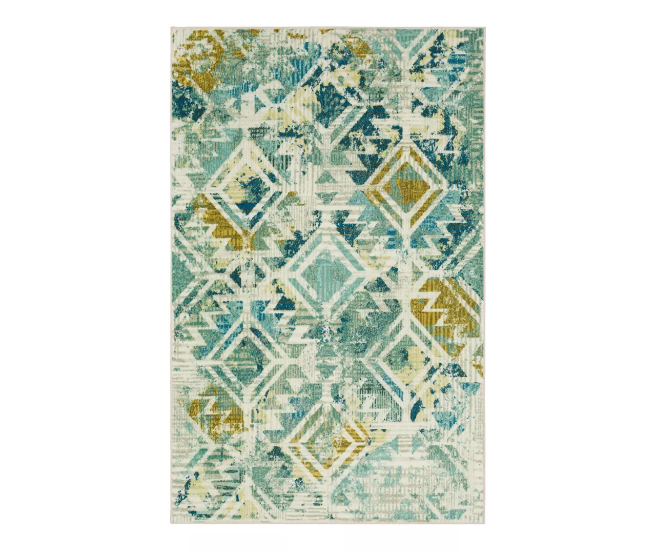 Mohawk Home Danae Teal Area Rug 4 Mohawk Home Danae Teal Area Rug - Image 4