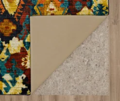 Blue & Brown Geometric Diamond Area Rug, (8' X 10') -Carpet Promotion 810600940 A8 2