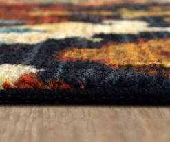 Blue & Brown Geometric Diamond Area Rug, (8' X 10') -Carpet Promotion 810600940 A8 4