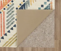 Mohawk Echo Beige, Navy & Orange Geometric Area Rug -Carpet Promotion 810600945 A8 2