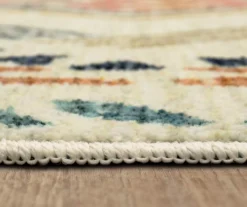 Mohawk Echo Beige, Navy & Orange Geometric Area Rug -Carpet Promotion 810600946 A8 4