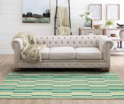 Mohawk Home Augusta Stripe Light Blue Area Rug -Carpet Promotion 810600950 A0 3