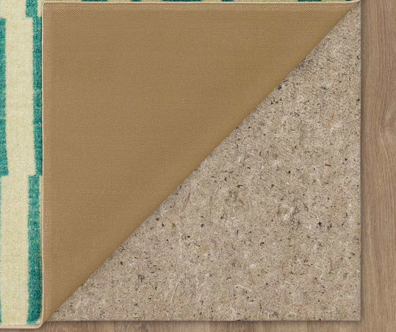 Augusta Light Blue & Beige Offset Stripe Area Rug, (8' X 10') 4 Augusta Light Blue & Beige Offset Stripe Area Rug, (8' X 10') - Image 4