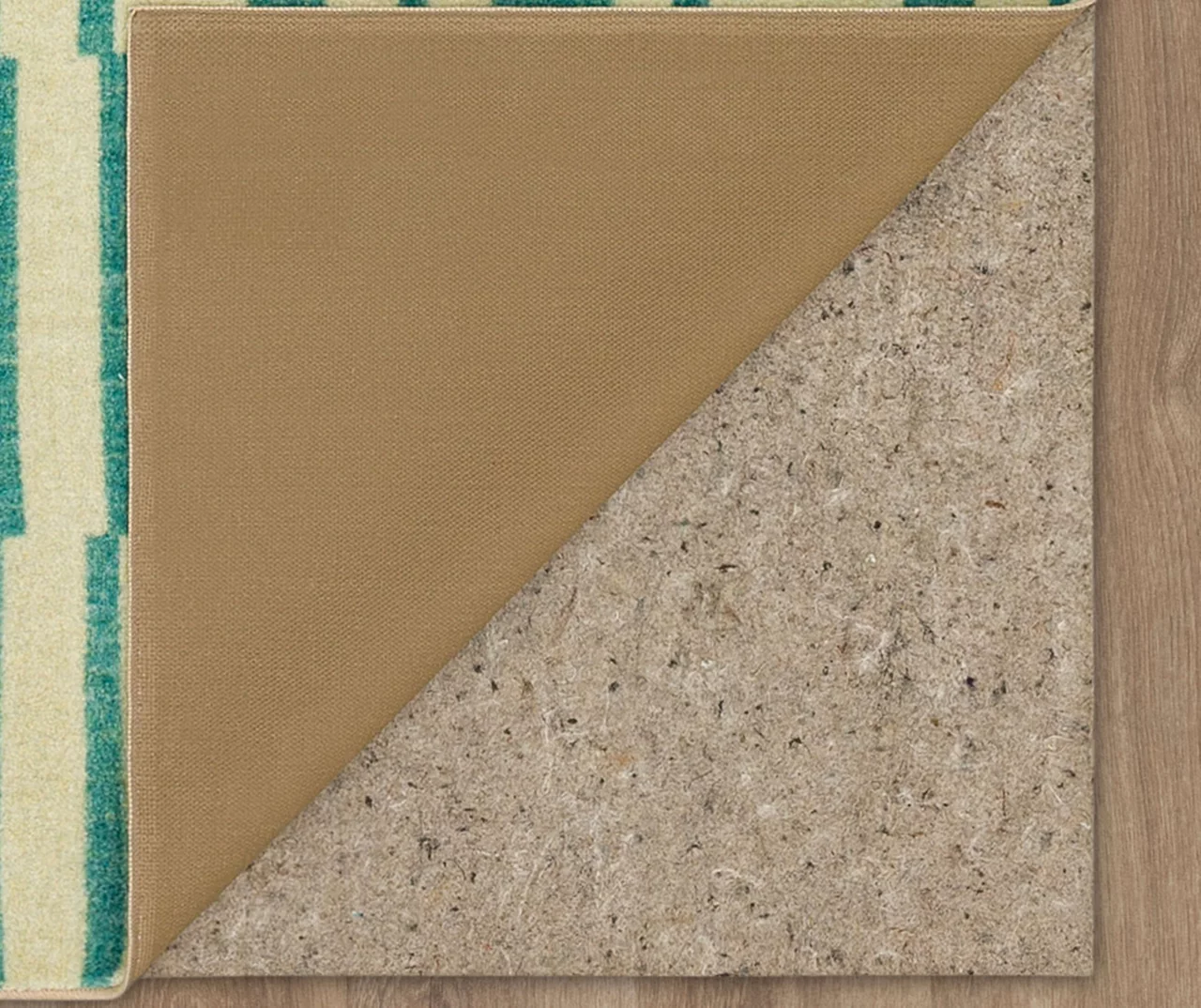 Augusta Light Blue & Beige Offset Stripe Area Rug, (5' X 8') 4 Augusta Light Blue & Beige Offset Stripe Area Rug, (5' X 8') - Image 4