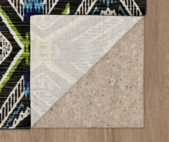 Celinda Blue, Green & Black Geo Area Rug, (2.5' X 10') 11 Celinda Blue, Green & Black Geo Area Rug, (2.5' X 10') -Carpet Promotion 810600974 A8 2 1