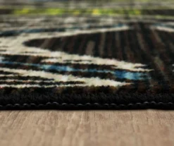 Celinda Blue, Green & Black Geo Area Rug, (2.5' X 10') 14 Celinda Blue, Green & Black Geo Area Rug, (2.5' X 10') -Carpet Promotion 810600974 A8 4 1