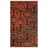 Celinda Red & Black Geo Area Rug, (3' X 5')