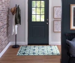 Elyzabeth Blue & White Lattice Area Rug, (3' X 5') 13 Elyzabeth Blue & White Lattice Area Rug, (3' X 5') -Carpet Promotion 810600982 A0 3