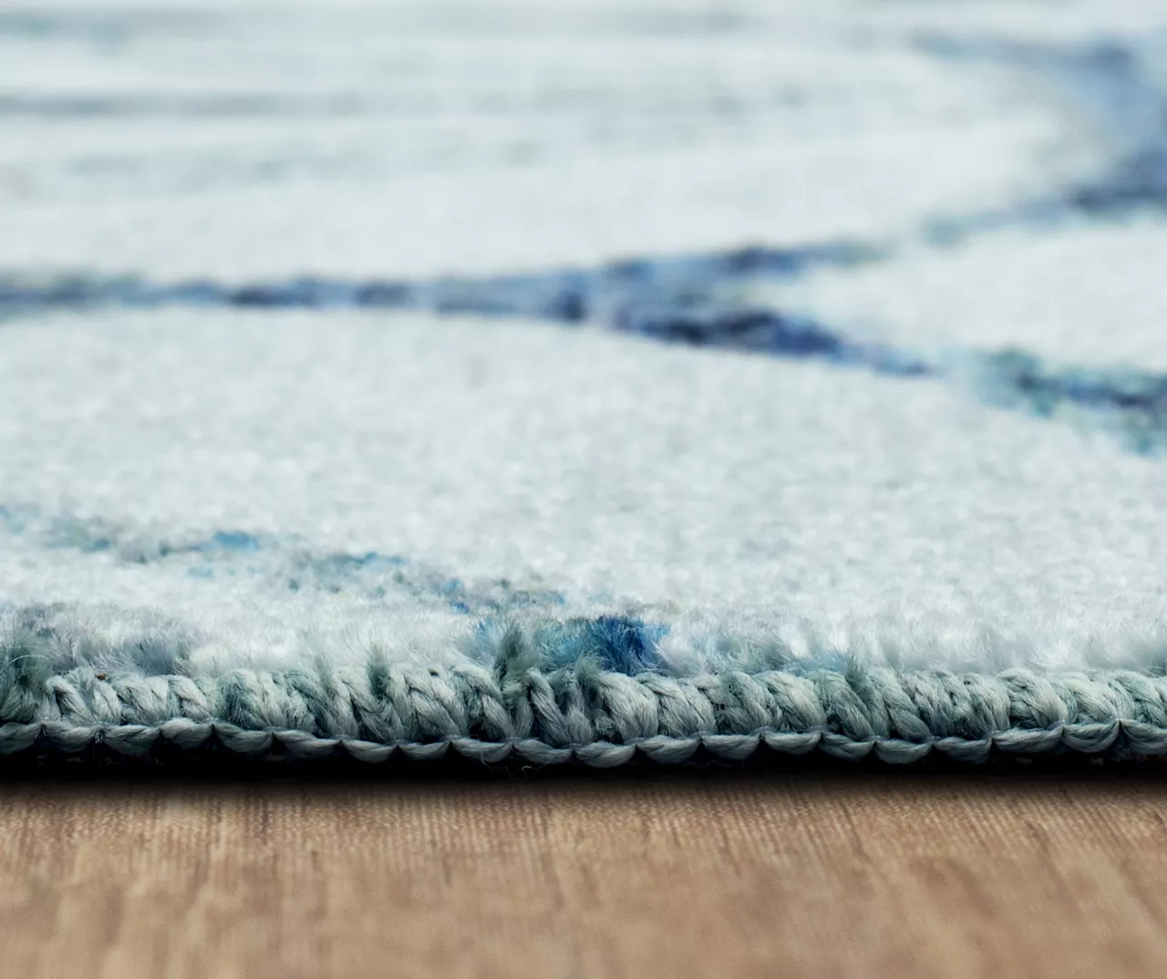 Elyzabeth Blue & White Lattice Area Rug, (3' X 5') 7 Elyzabeth Blue & White Lattice Area Rug, (3' X 5') - Image 7