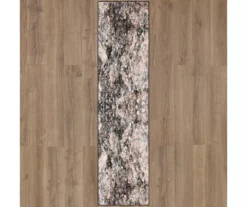 Graphite & Multi-Color Layered Marble Area Rug, (2' X 8') -Carpet Promotion 810601002 A0 2