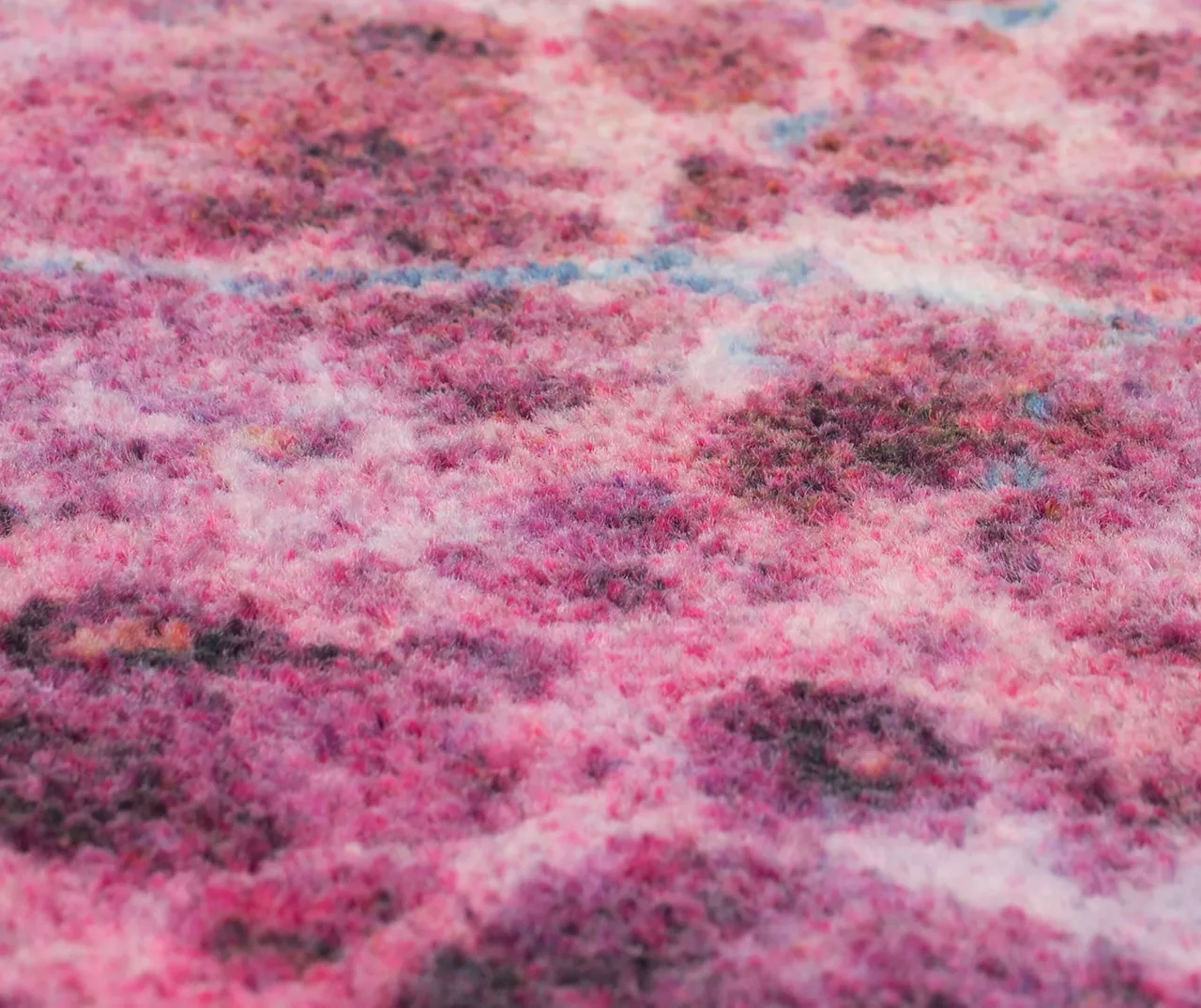 Fractal Purple & Blue Abstract Area Rug, (5' X 8') 6 Fractal Purple & Blue Abstract Area Rug, (5' X 8') - Image 6