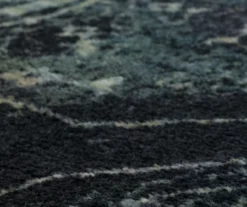 Rowland Charcoal & Blue Ornamental Floral Area Rug, (4' X 6') 9 Rowland Charcoal & Blue Ornamental Floral Area Rug, (4' X 6') -Carpet Promotion 810601015 A8 3