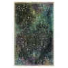 Rowland Charcoal & Blue Ornamental Floral Area Rug, (8' X 10')