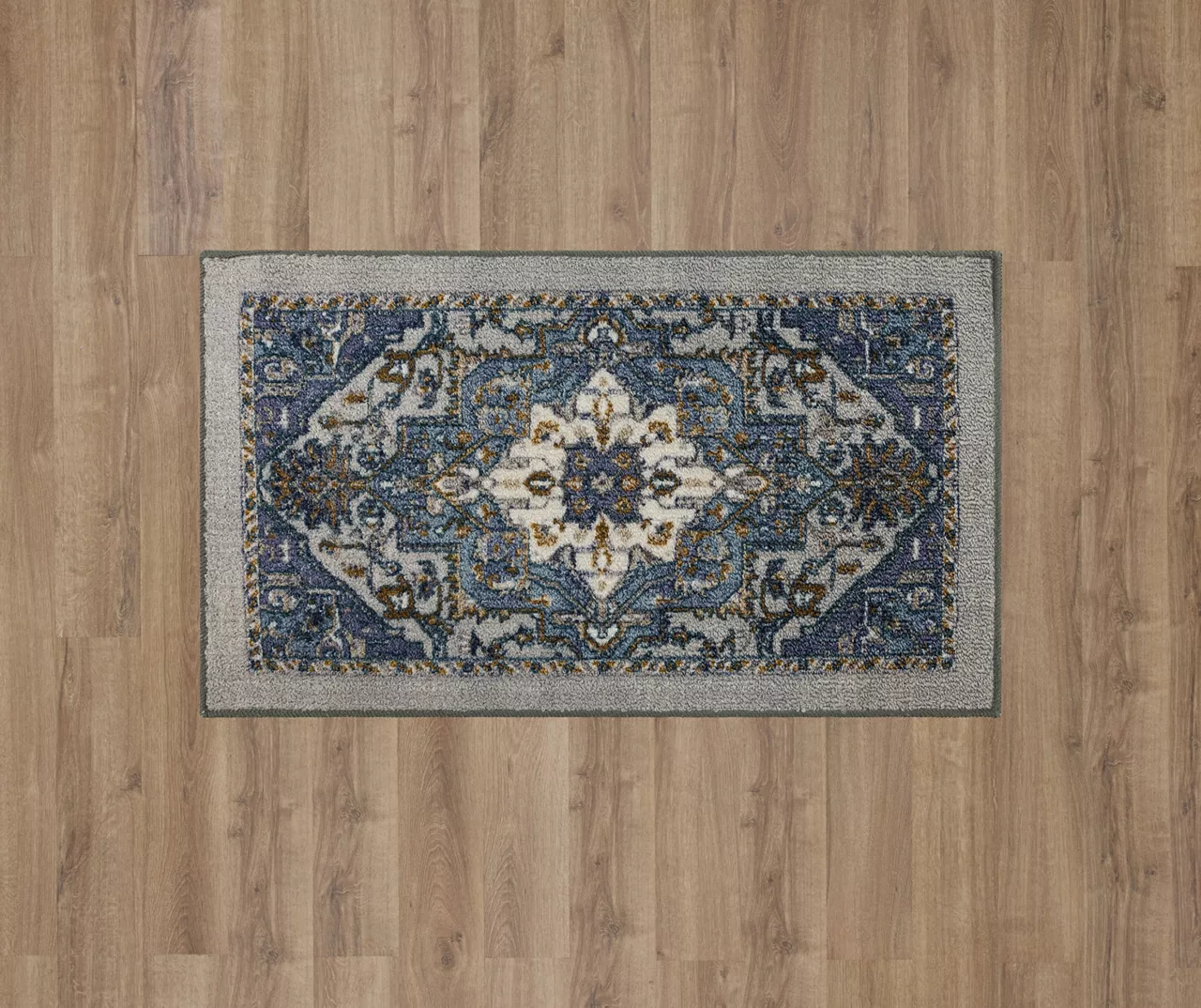 Mohawk Tethys Blue & Gray Ornamental Area Rug 8 Mohawk Tethys Blue & Gray Ornamental Area Rug - Image 8