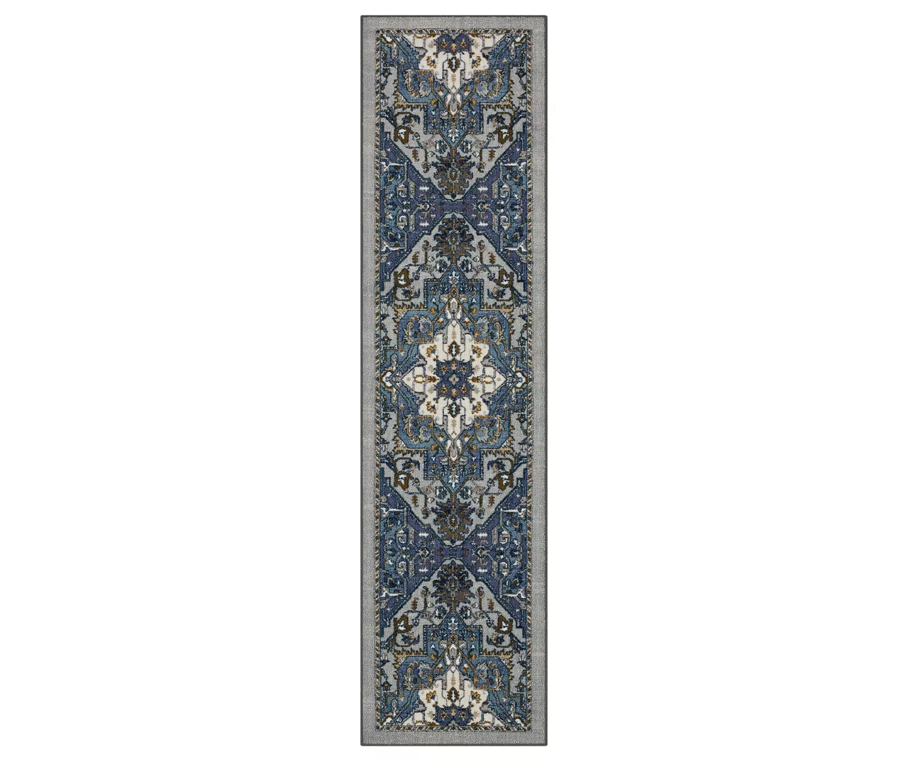Mohawk Tethys Blue & Gray Ornamental Area Rug 2 Mohawk Tethys Blue & Gray Ornamental Area Rug - Image 2