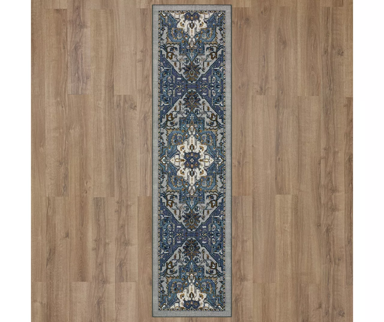 Mohawk Tethys Blue & Gray Ornamental Area Rug 14 Mohawk Tethys Blue & Gray Ornamental Area Rug - Image 14
