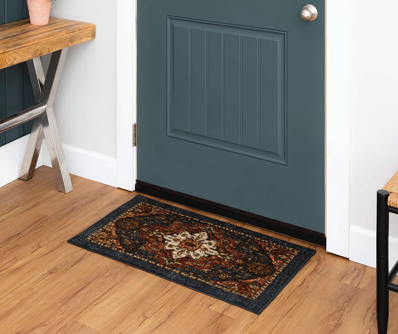 Mohawk Tethys Rust & Brown Ornamental Area Rug 9 Mohawk Tethys Rust & Brown Ornamental Area Rug - Image 9