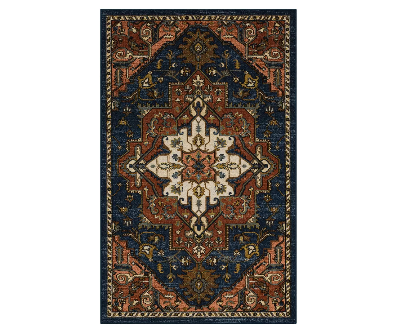 Mohawk Tethys Rust & Brown Ornamental Area Rug 5 Mohawk Tethys Rust & Brown Ornamental Area Rug - Image 5