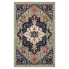 Tethys Green & Blue Ornamental Area Rug, (5' X 8')
