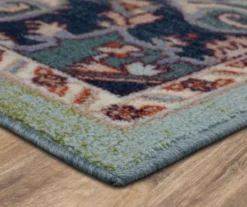 Mohawk Tethys Green & Blue Ornamental Area Rug -Carpet Promotion 810601030 A8 1 1