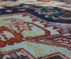 Tethys Green & Blue Ornamental Area Rug, (5' X 8') -Carpet Promotion 810601030 A8 3