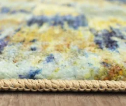 Warrick Tan & Blue Abstract Area Rug, (4' X 6') 10 Warrick Tan & Blue Abstract Area Rug, (4' X 6') -Carpet Promotion 810601033 A8 4