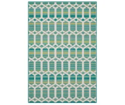 Mohawk Home Cabana Geo Teal Area Rug -Carpet Promotion 810601052 A0 1