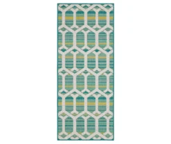 Mohawk Home Cabana Geo Teal Area Rug -Carpet Promotion 810601053 A0 1