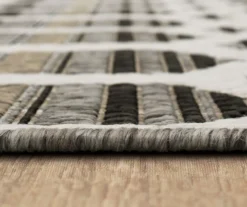 Cabana Gray & White Geometric Outdoor Area Rug, (2.5' X 6') -Carpet Promotion 810601056 A8 4