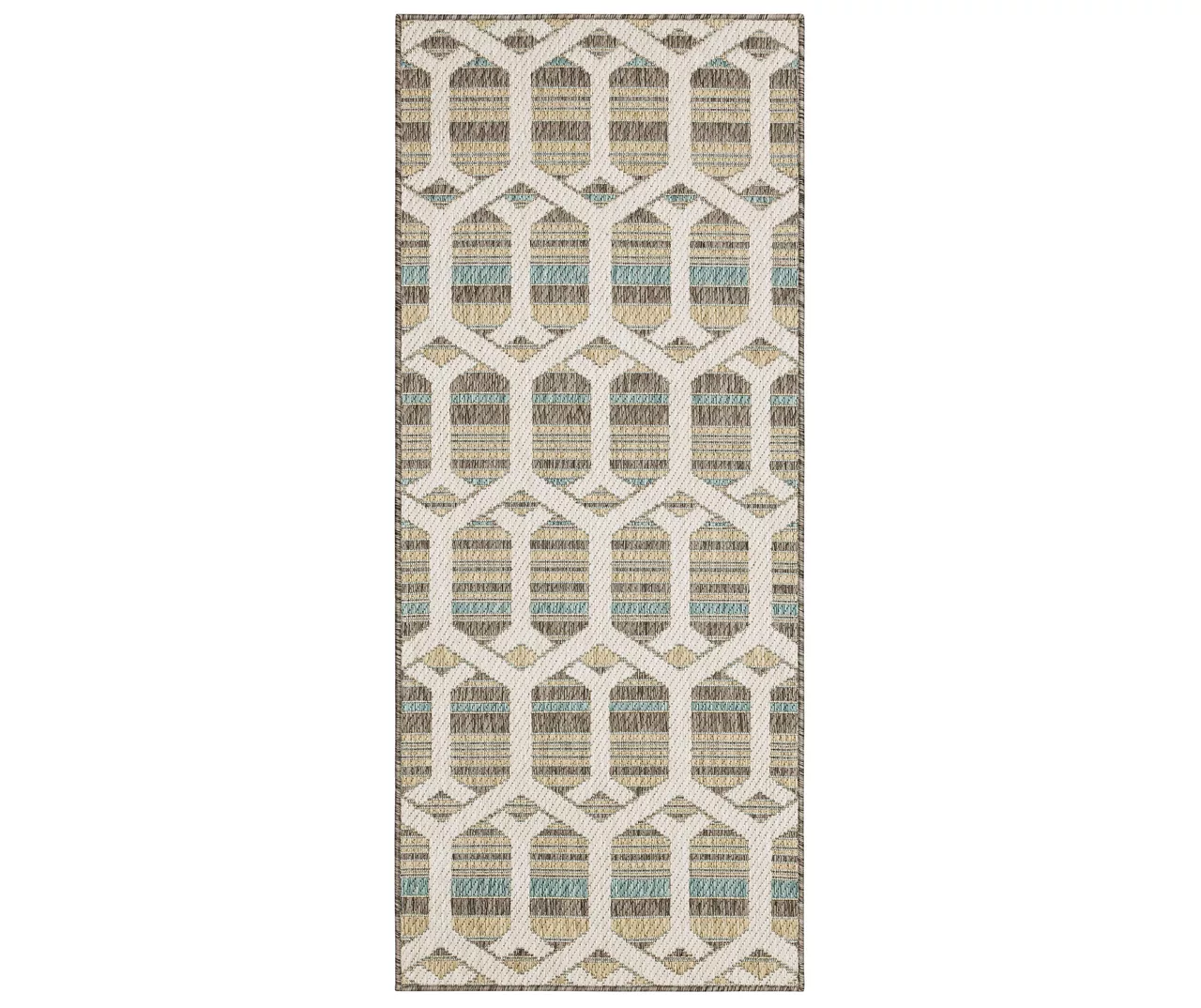 Mohawk Home Cabana Geo Light Grey Area Rug 4 Mohawk Home Cabana Geo Light Grey Area Rug - Image 4