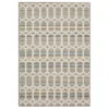 Cabana Light Gray & Turquoise Geometric Outdoor Area Rug, (8' X 10')