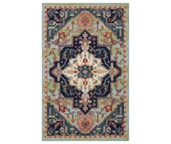 Mohawk Tethys Green & Blue Ornamental Area Rug -Carpet Promotion 810601072 A0 1