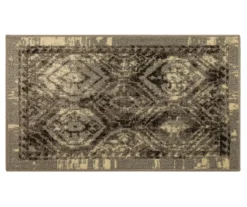 Mohawk Tecate Gray Bordered Arabesque Area Rug