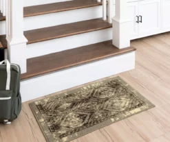 Mohawk Tecate Gray Bordered Arabesque Area Rug -Carpet Promotion 810601073 A0 3