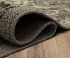 Tecate Gray Bordered Arabesque Area Rug, (6' X 9') -Carpet Promotion 810601076 A8 5