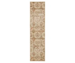 Pallas Beige & Tan Geo Ornamental Area Rug, (2' X 8')
