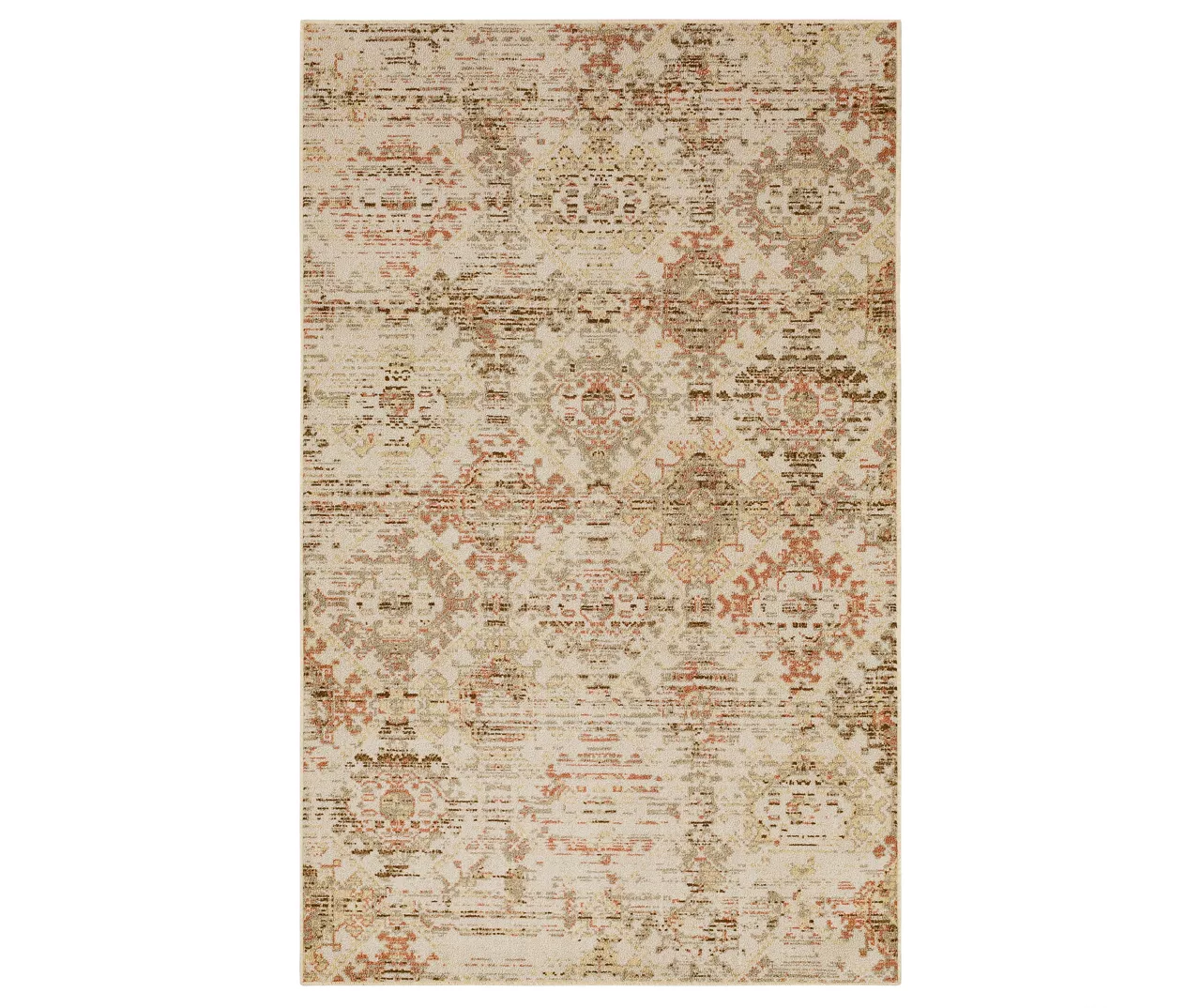 Pallas Beige & Tan Geo Ornamental Area Rug, (5' X 8') 1 Pallas Beige & Tan Geo Ornamental Area Rug, (5' X 8')