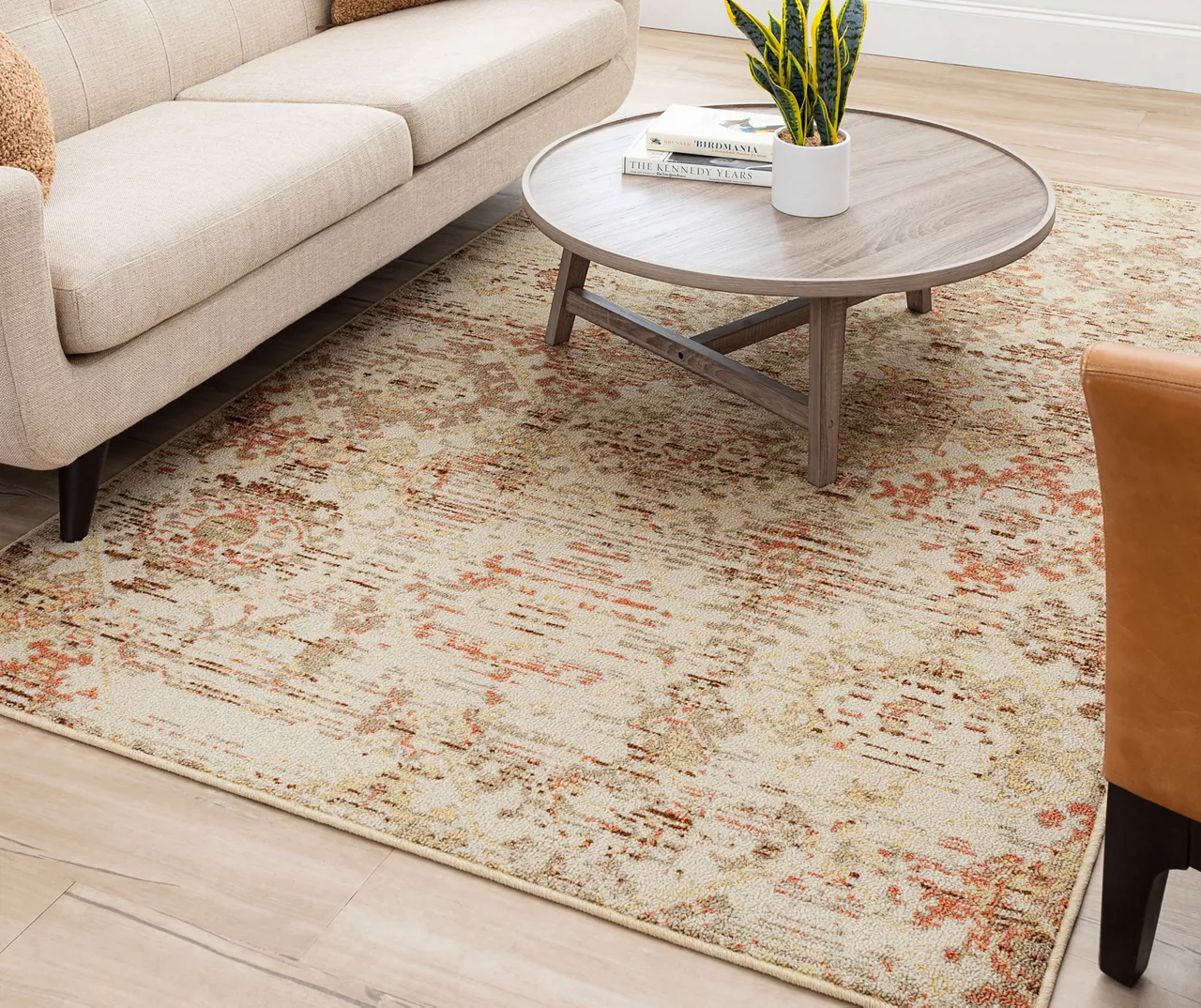 Pallas Beige & Tan Geo Ornamental Area Rug, (5' X 8') 8 Pallas Beige & Tan Geo Ornamental Area Rug, (5' X 8') - Image 8