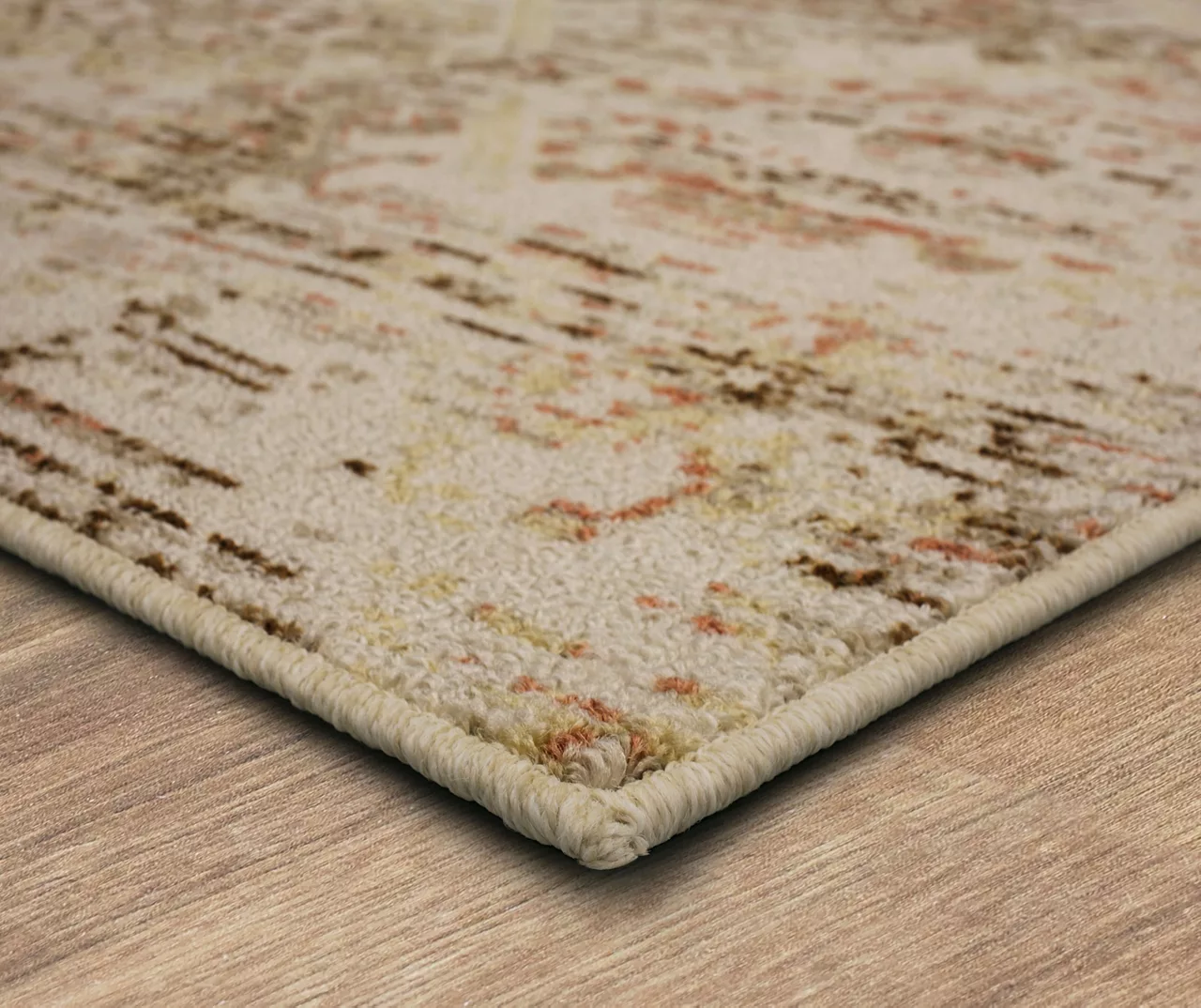 Pallas Beige & Tan Geo Ornamental Area Rug, (5' X 8') 2 Pallas Beige & Tan Geo Ornamental Area Rug, (5' X 8') - Image 2