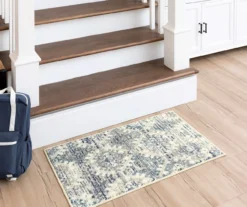 Mohawk Pallas White & Blue Geo Ornamental Area Rug -Carpet Promotion 810601083 A0 3