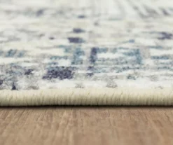 Pallas White & Blue Geo Ornamental Area Rug, (2' X 8') -Carpet Promotion 810601084 A8 4