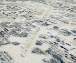 Pallas White & Blue Geo Ornamental Area Rug, (6' X 9') -Carpet Promotion 810601086 A8 3